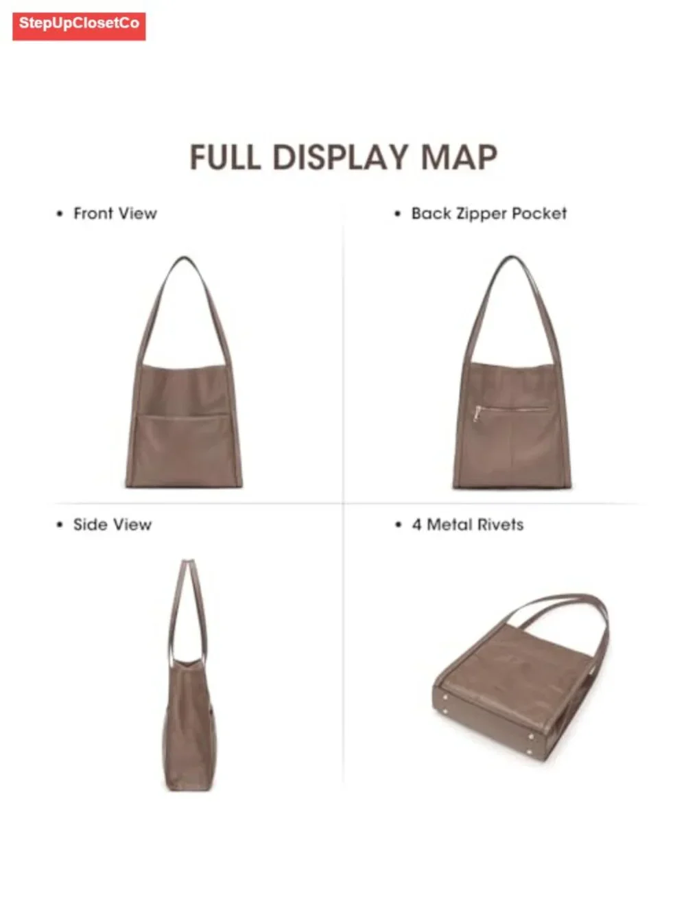 Top Grain Pebbled Cowhide Leather Tote Bag for Women Medium Shoulder Handbag